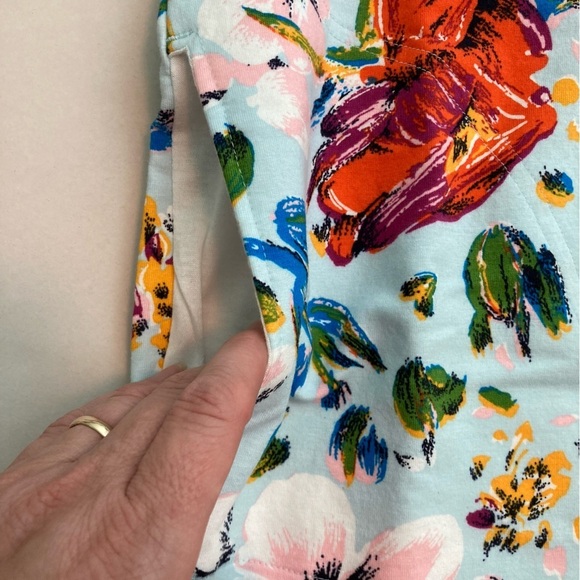 Vera Bradley French Terry Sea Air Floral Quarter Zip Pullover (Size XS) - Picture 6 of 10